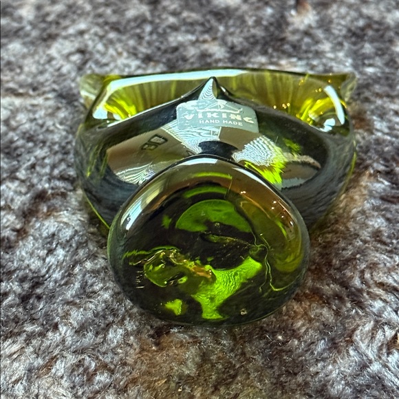 Vintage Viking Avocado Green Owl with sticker ๐๐ฆ โฆ In superb condition! - Picture 7 of 10